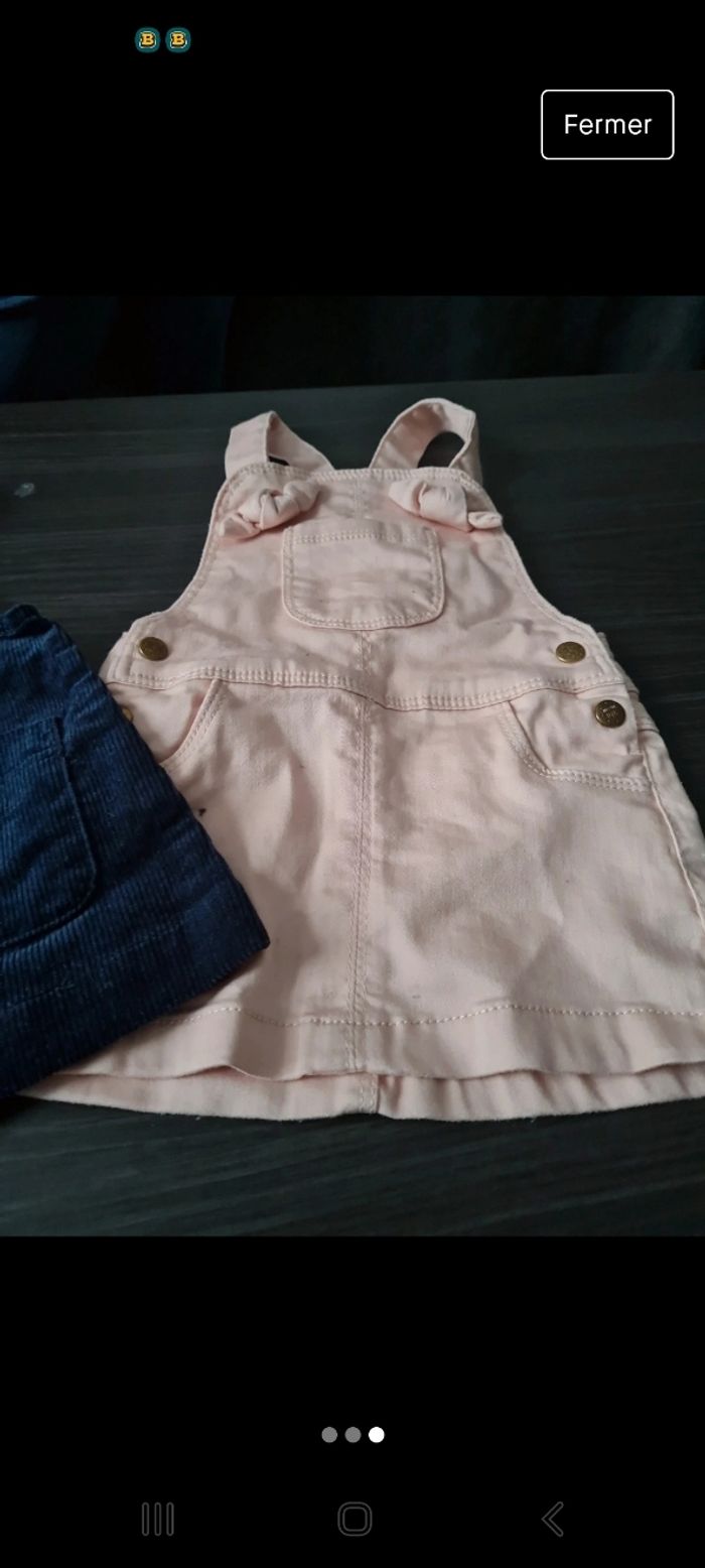 Robe salopette fille taille 62 - photo numéro 2