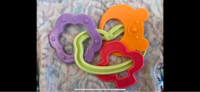 Anneaux bébé neuf multicolore - photo numéro 2