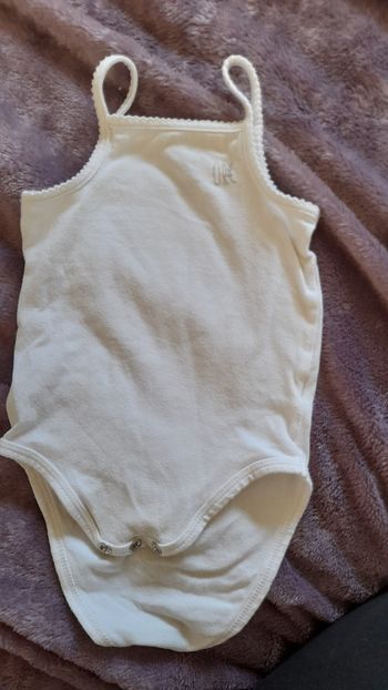 Body blanc fines bretelles