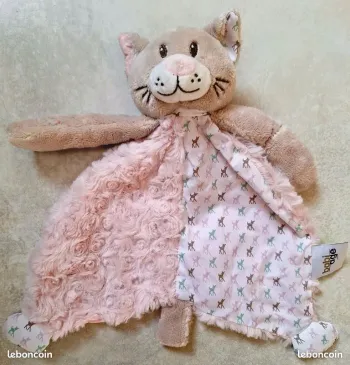 DOUDOU PLAT CHAT ROSE / BEIGE - BABI AGE