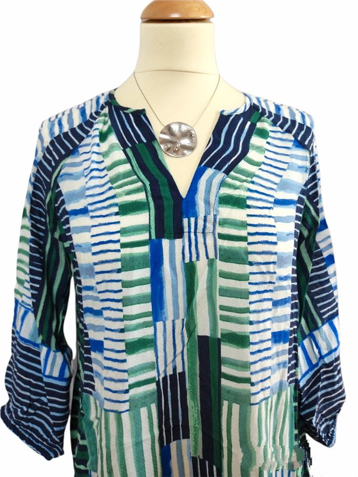 Robe été mi-longue légère neuve PP / 38 M - photo numéro 2