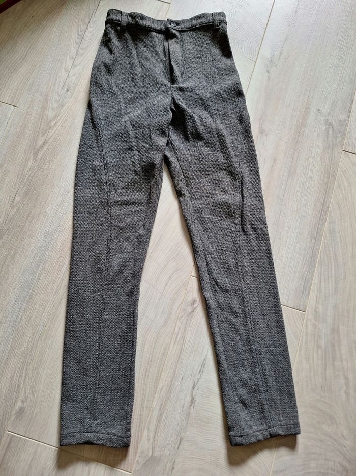 Pantalon gris slim fille 14 ans