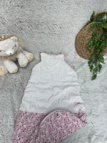 Gigoteuse rose pale fleuris liberty - Mon premier major 