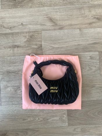 Sac miu miu wander hobo noir
