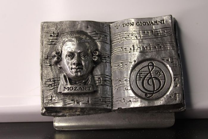 Porte stylo Mozart en étain