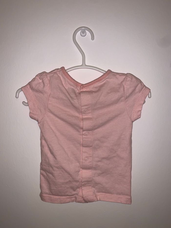 T-shirt rose bébé fille 3 mois Gémo - photo numéro 2