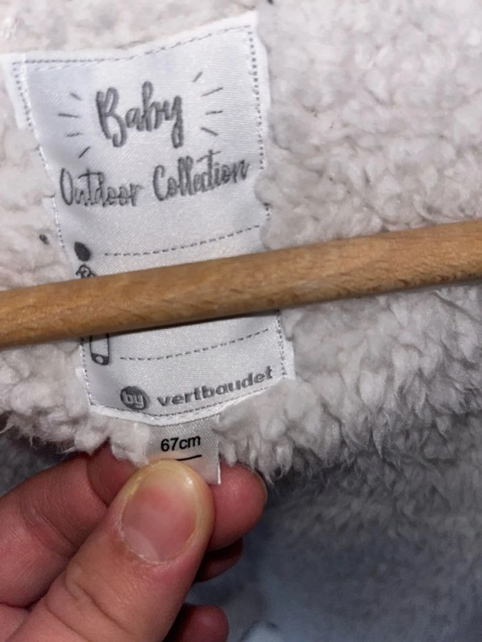 Manteau Marine chaud verbaudet 6 mois 67cm - photo numéro 5