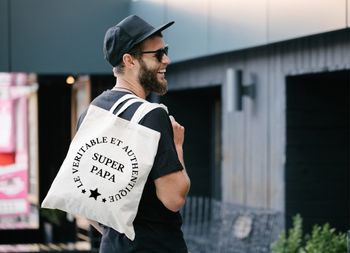sac homme - cadeau pour papa - véritable et authentique super papa