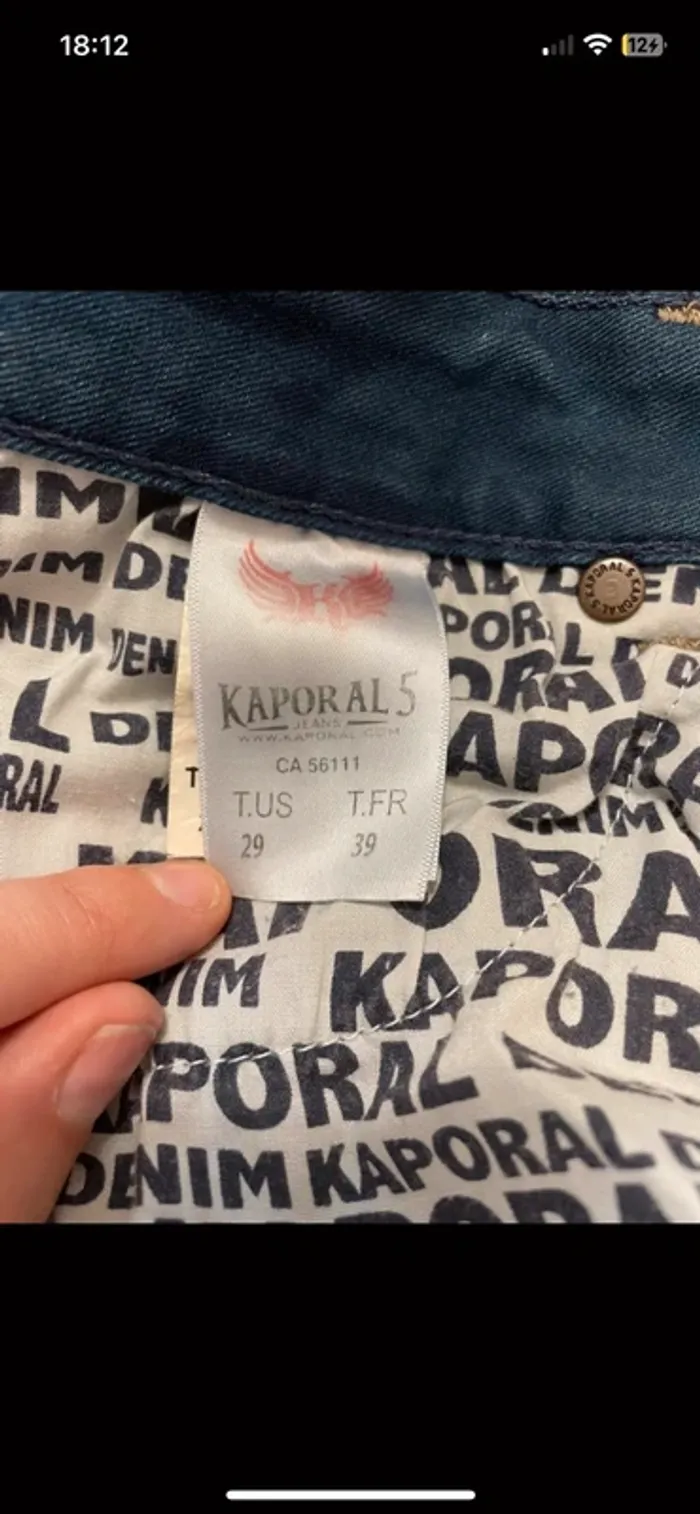Jean bleu femme kaporal - photo numéro 4