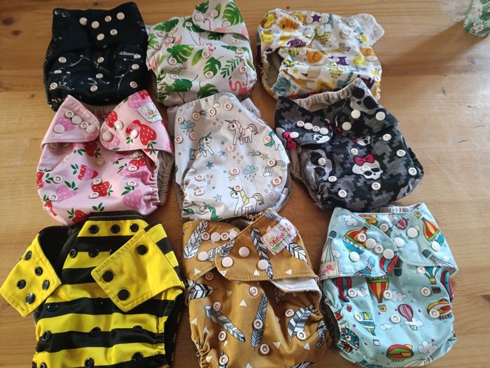 Lot 9 Couches lavables te1