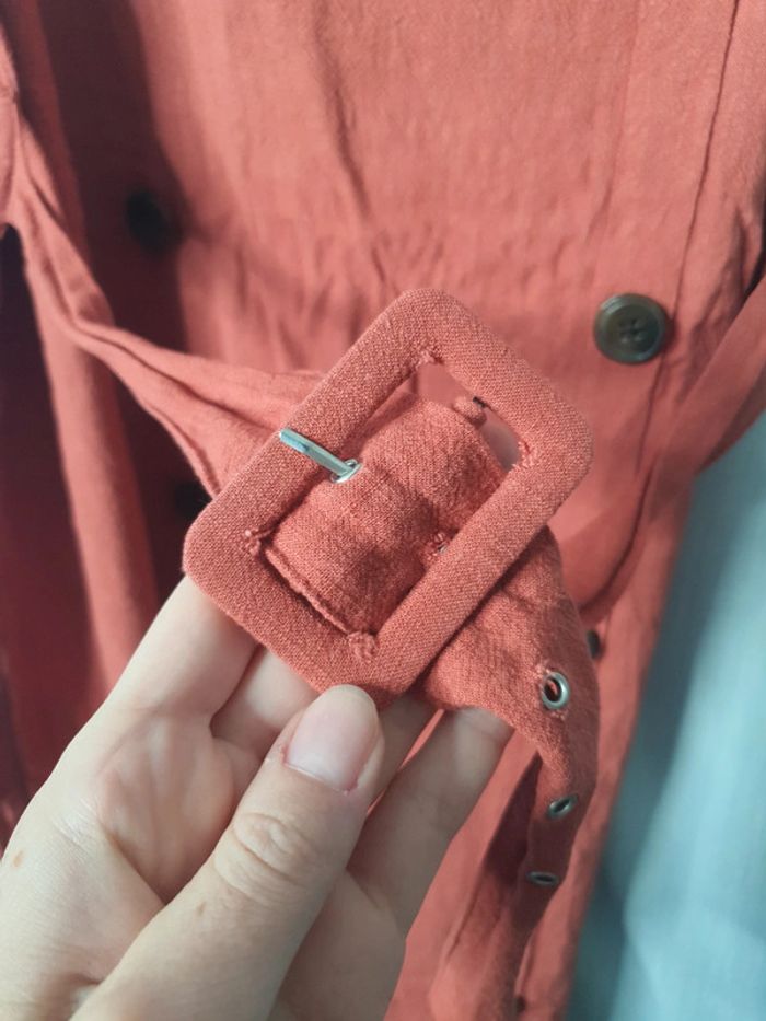 Robe Boutonnée terracotta - photo numéro 3