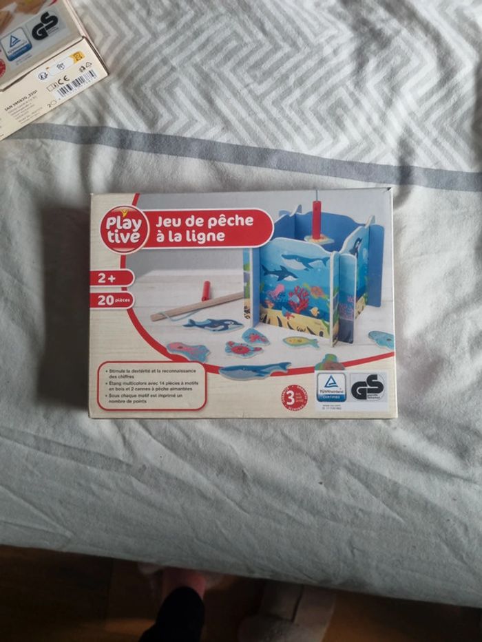 Jeu de pêche à la ligne en bois