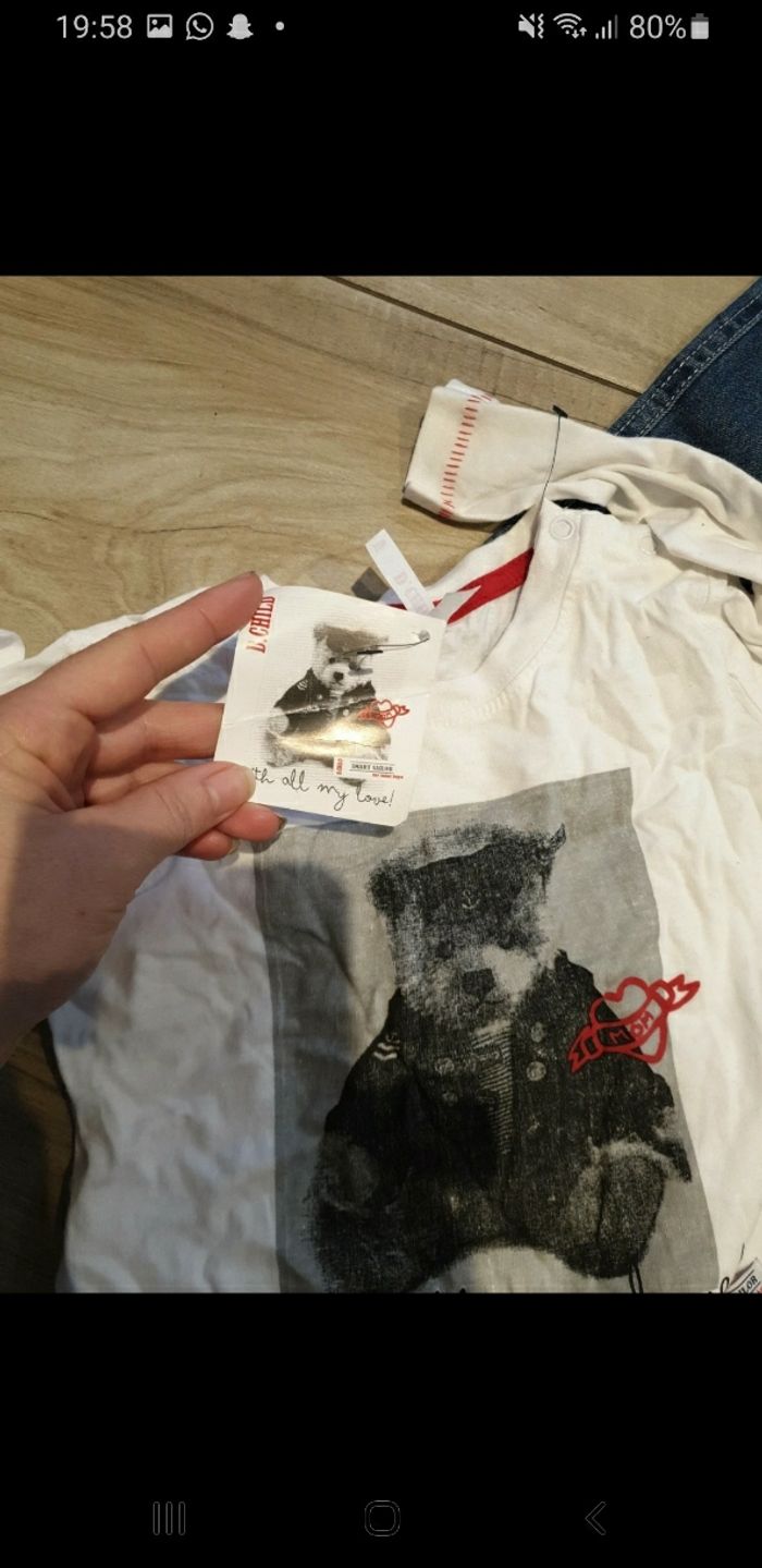 Ensemble t-shirt jeans garçon neuf étiquette 3 ans - photo numéro 3