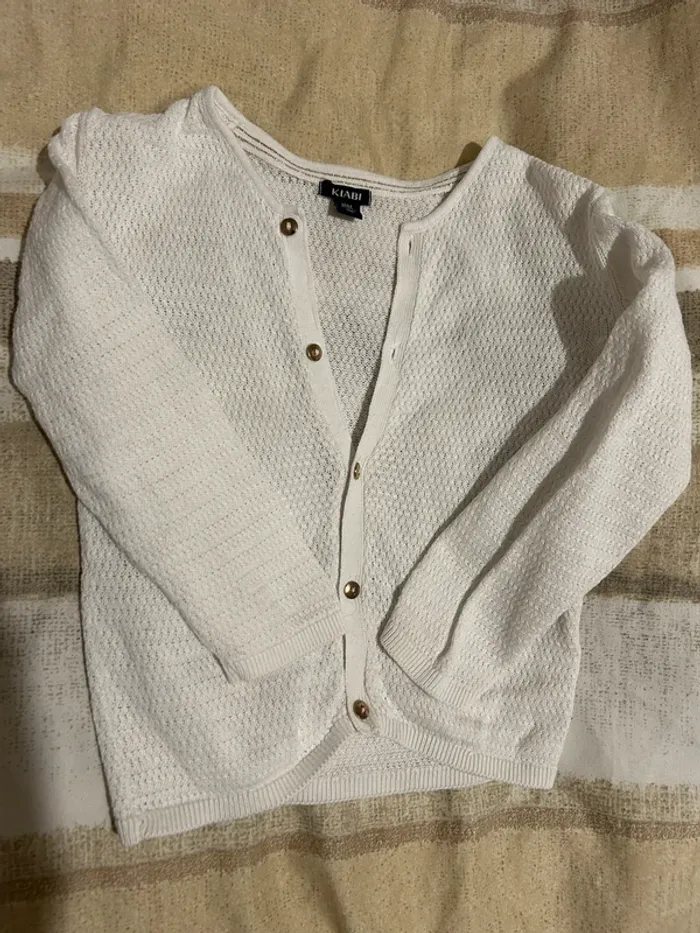 Gilet blanc 18 mois - photo numéro 3