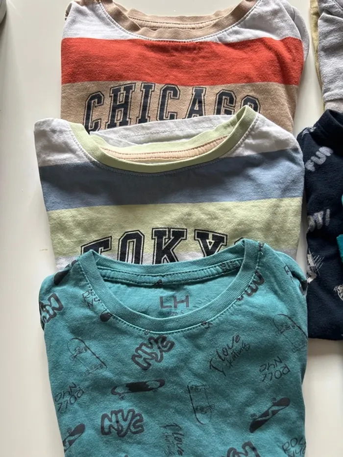 Lot 9 t-shirts garçon - photo numéro 2