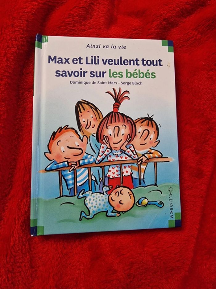 Livre 50 max et lili veulent tout savoir sur les bébés