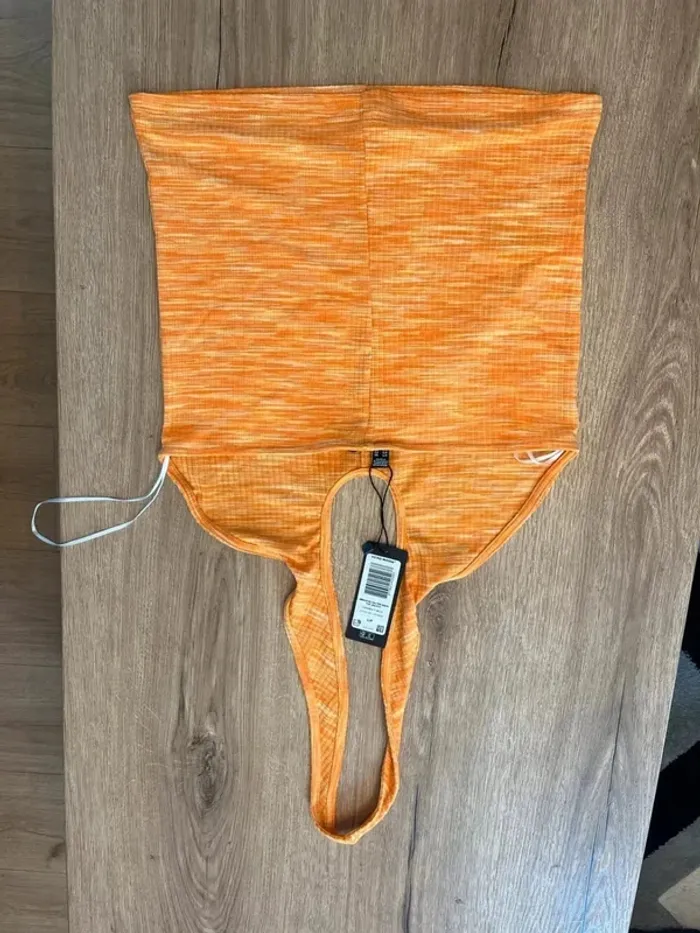 Top orange - Taille L - photo numéro 3