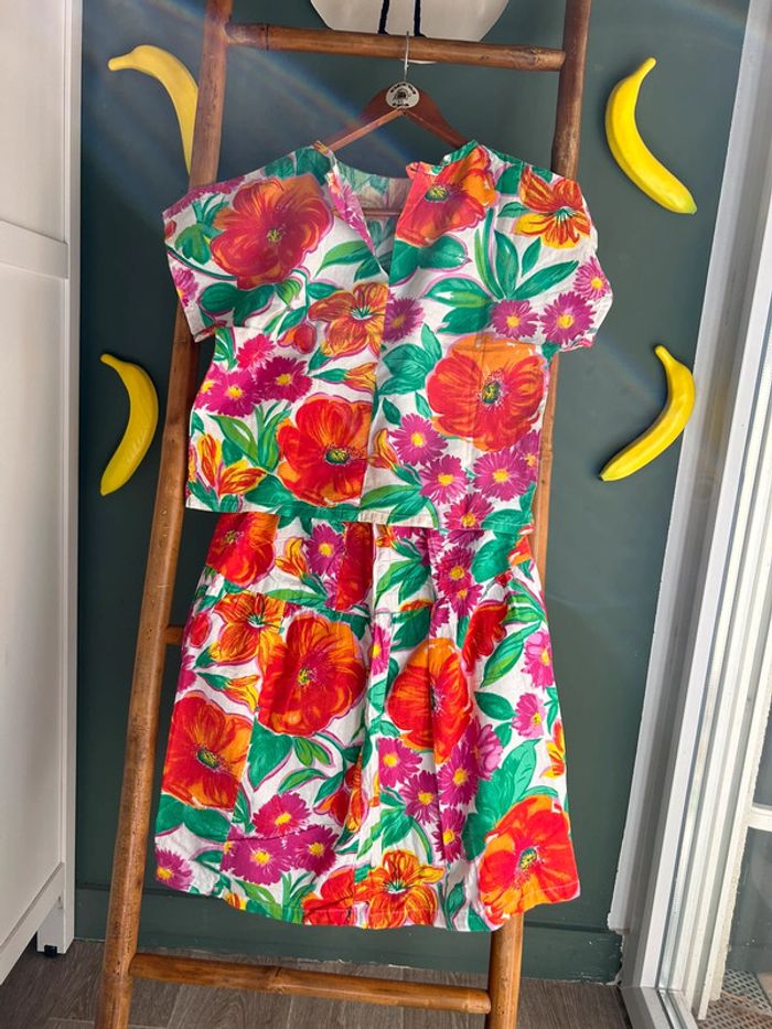 Ensemble vintage fleuris 8A - photo numéro 2