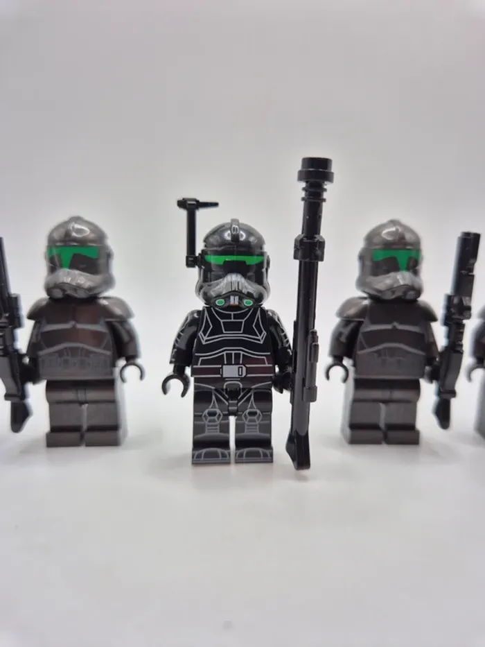 Figurines type lego Clone Crosshair et 4 clones Élite Squad Troopers Bad Batch star wars - photo numéro 2