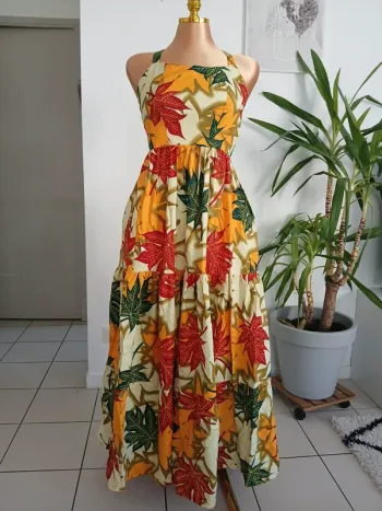 Longue Robe d'été à motifs Neuf Taille S🌿💝