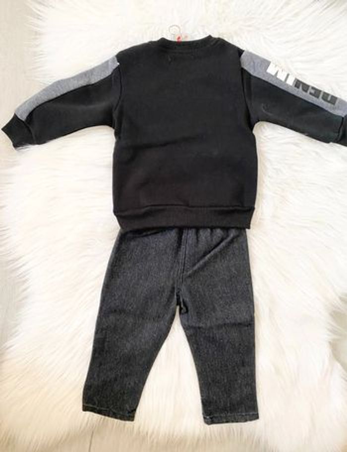 Ensemble Lee Cooper bébé – Taille 12 mois – noir/gris – Neuf avec étiquette - photo numéro 2