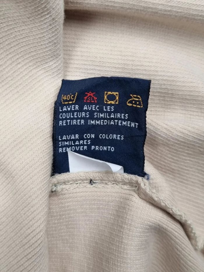 Pull col V manches courtes Tommy Hilfiger beige – Taille XL Homme - photo numéro 8