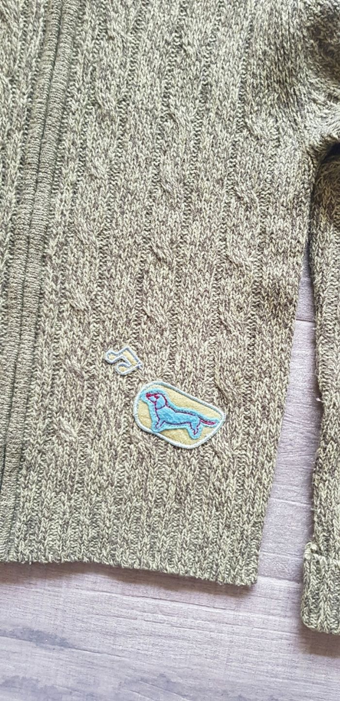 Gilet zippé torsadé - photo numéro 3