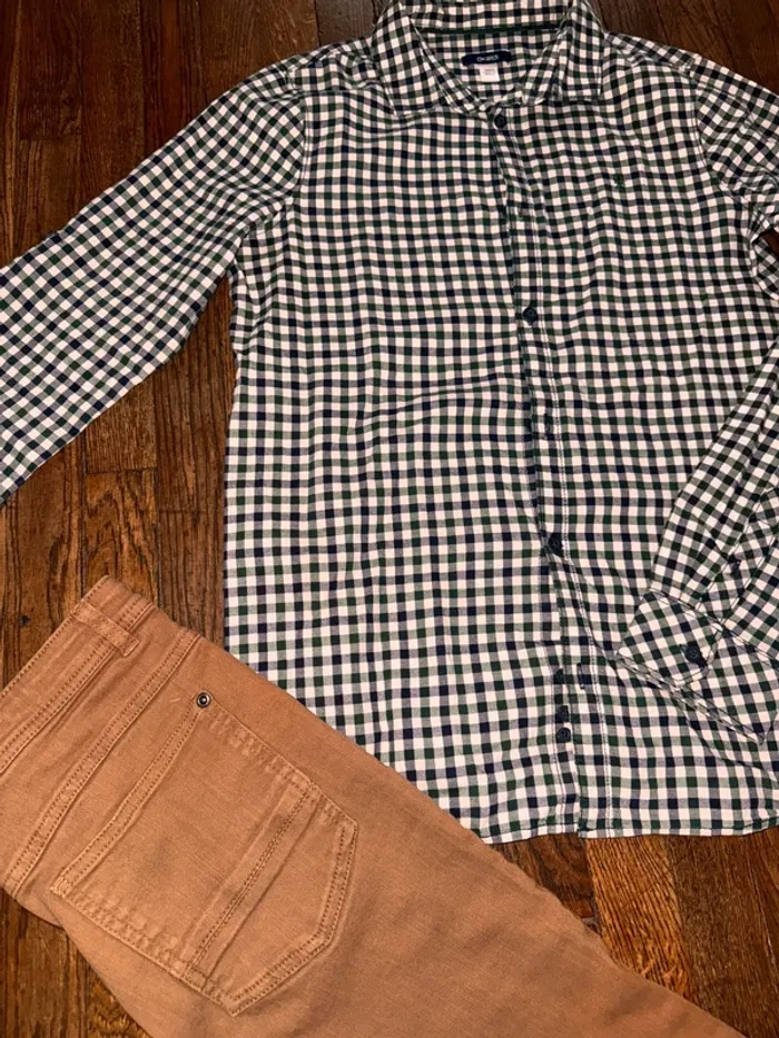 Chemise okaidi et jeans vertbaudet 14 ans - photo numéro 2