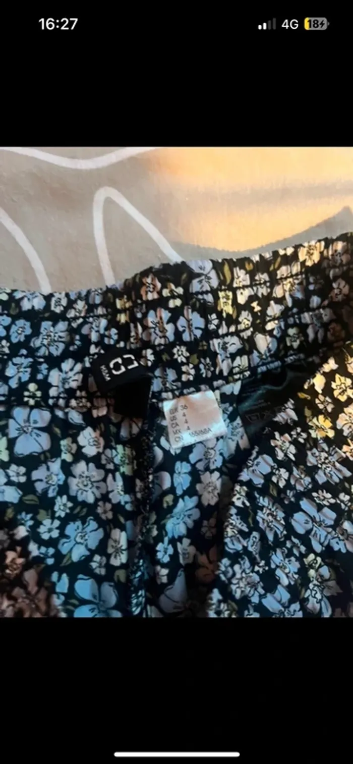 pantalon taille élastique fleurs fluide - photo numéro 11