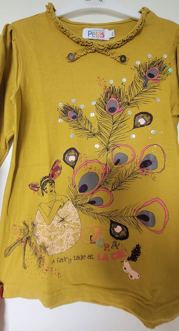 Chouette haut original vert-jaune