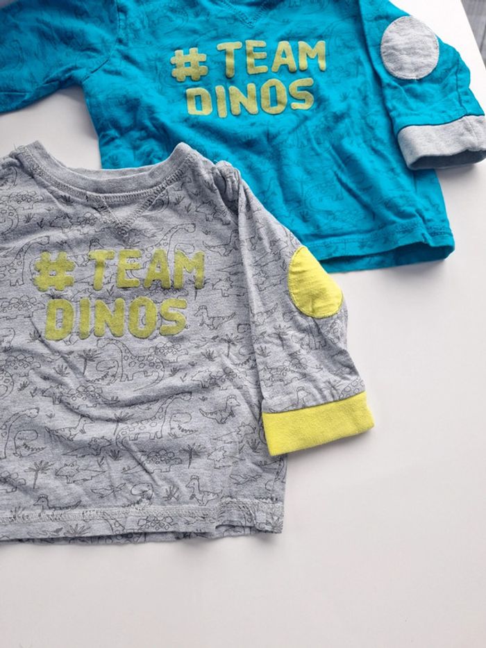 Lot 2 tee-shirts manches longues 12 mois Tisaia - photo numéro 3