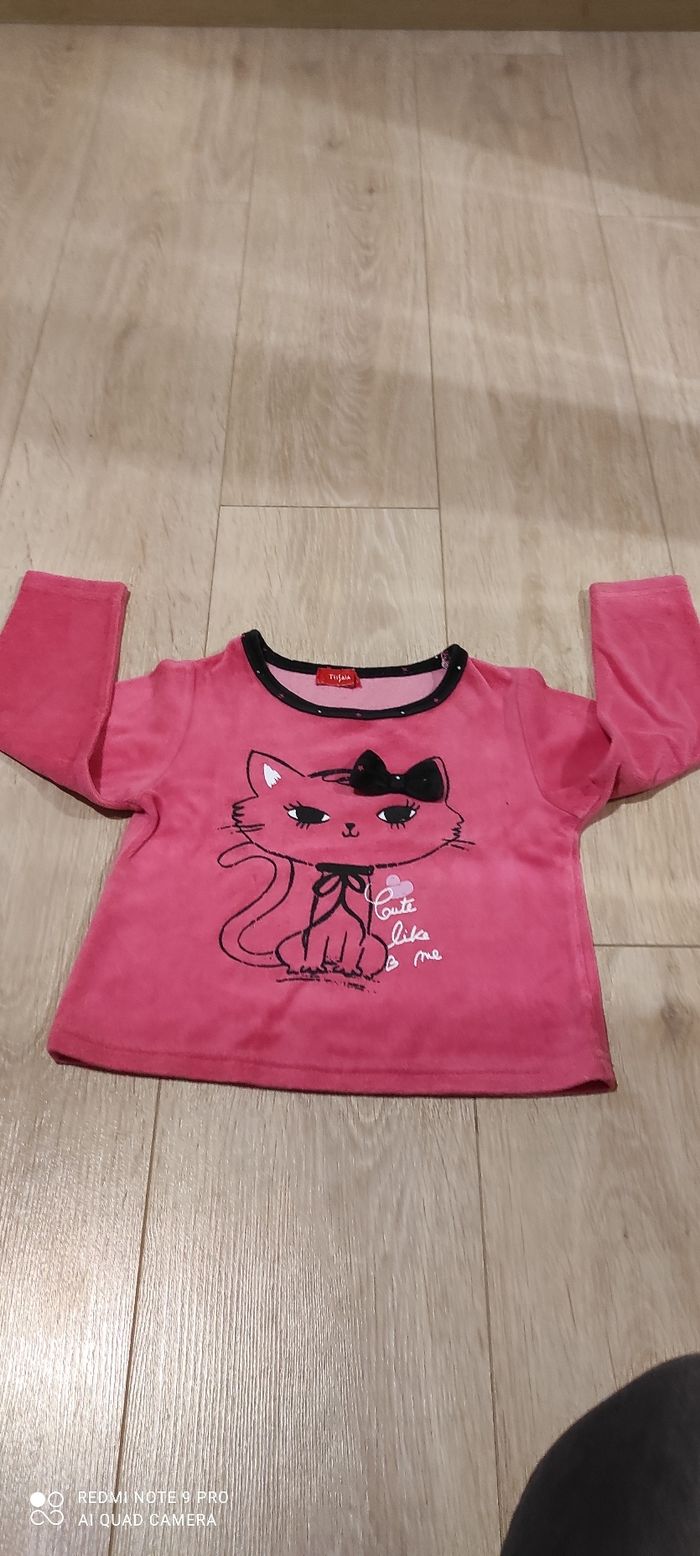 Lot 2 hauts de pyjamas fille Tissaia 3 ans - photo numéro 6