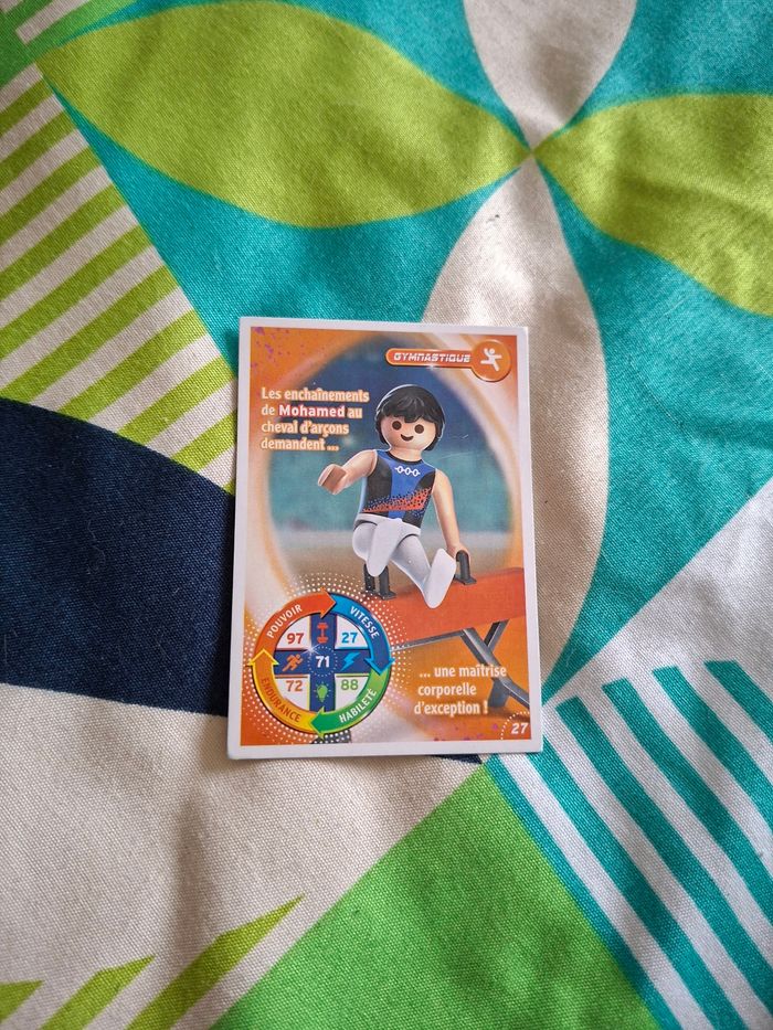 Carte playmobil gymnastique 27