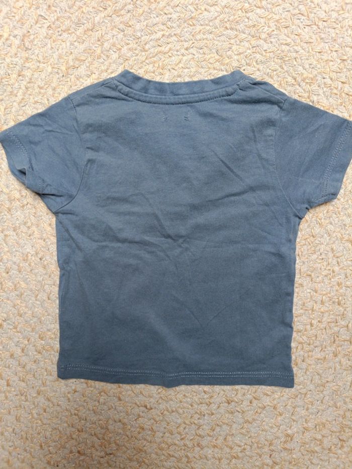 T-shirt Kiabi bleu T9 M - photo numéro 3