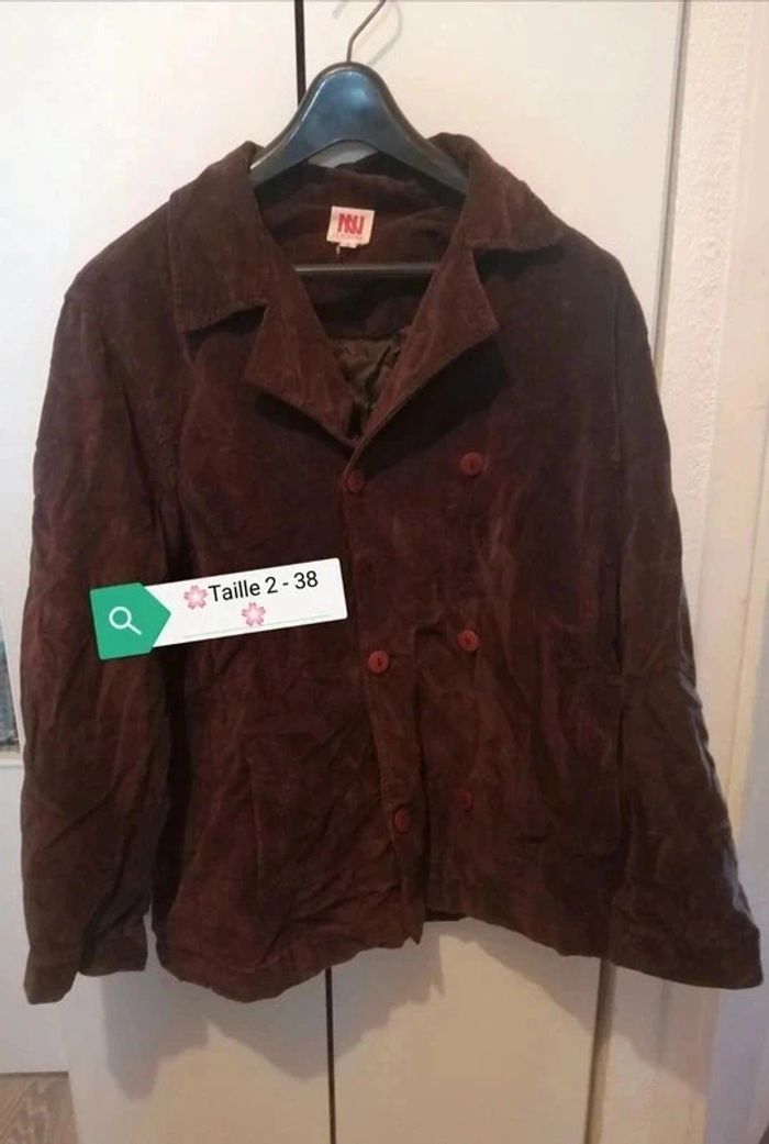 🌸👍Nouveauté 👍#Veste #oversize #marron tendance Taille 38/40 " #Dorotennis" #Vintage dressing 🌸 - photo numéro 5
