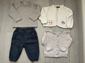 Lot vêtements bébé – 6 mois – Sergent Major, H&M…