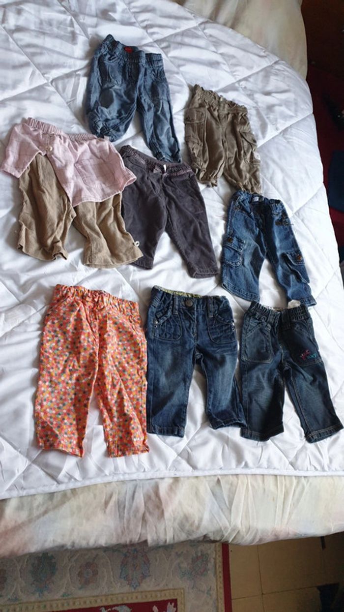 Lot 8 pantalon 3 mois