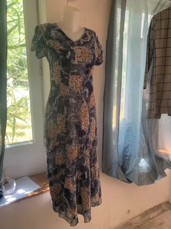 Robe vintage longue taille 38