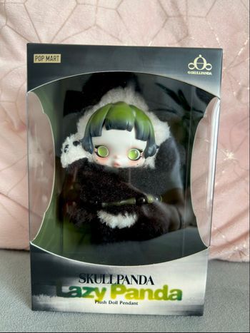Skullpanda Lazy Panda plush pendant