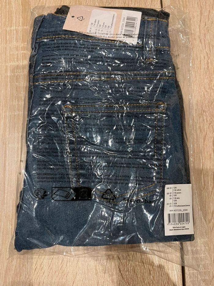 Lot 2 jeans slim 7-8 ans neufs