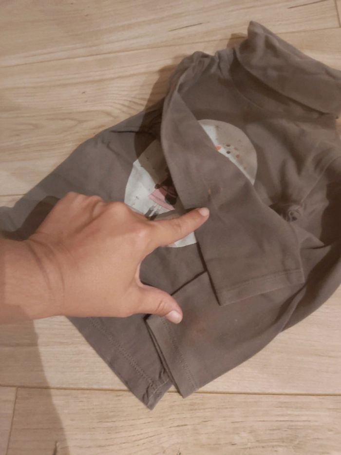 Lot de 3 tee-shirts col roulés fille Obaībi 3 ans (78) - photo numéro 4