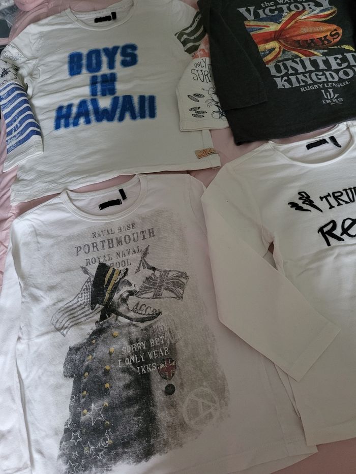 lots 8 t-shirt Mlongue ikks garçon 3ans (25e) - photo numéro 2