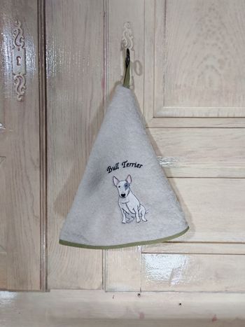 Essuie main bull terrier 