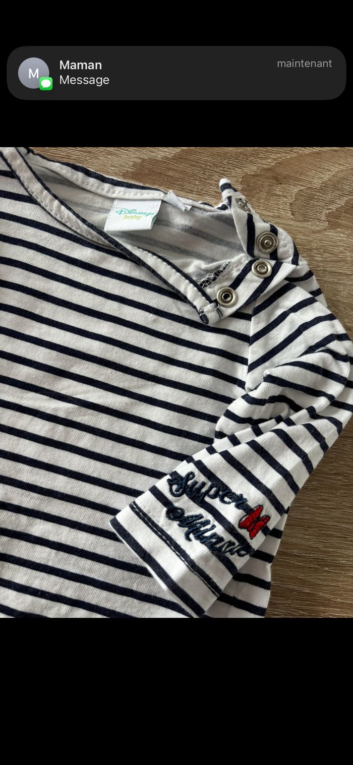 Ensemble robe en jean Minnie DISNEY t.3m - photo numéro 3