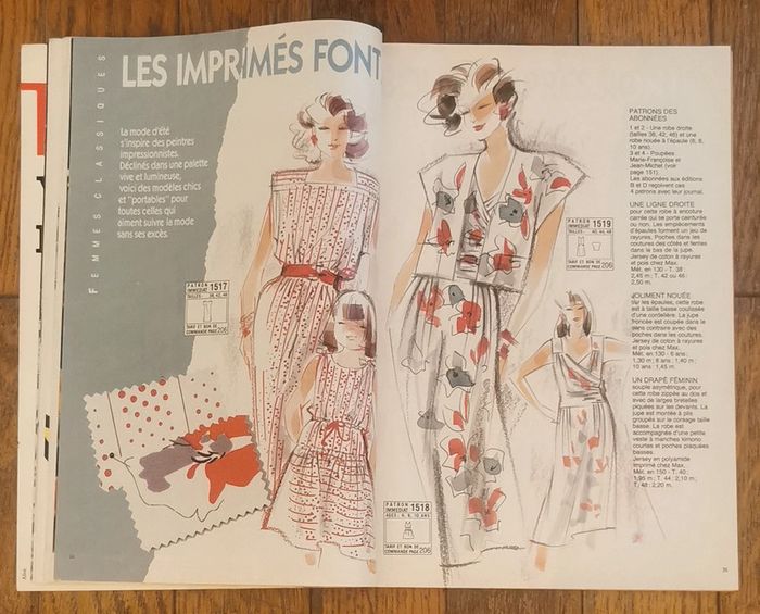 Ancien magazine modes et travaux années 80 vintage - photo numéro 4