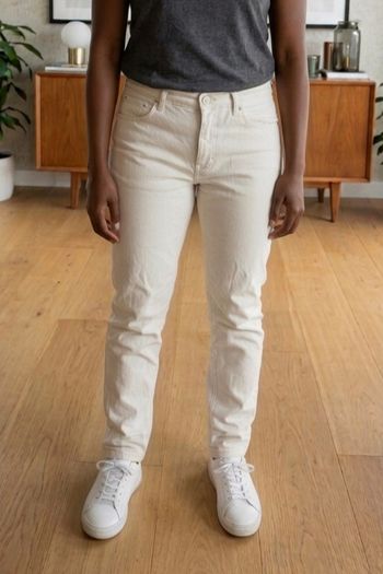 Jeans T42 crème Kiabi