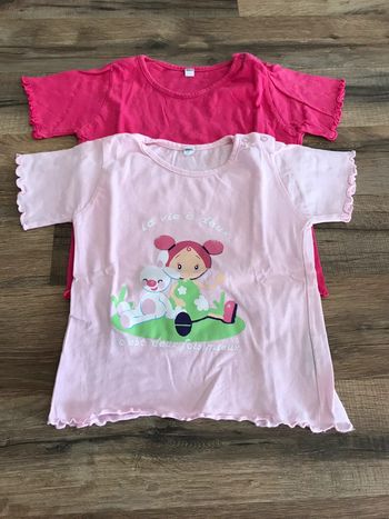 Lot 2 tee-shirts 18 mois