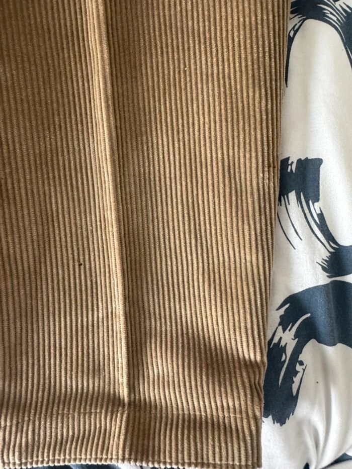 Bermudas femme en velours beige taille M - photo numéro 4