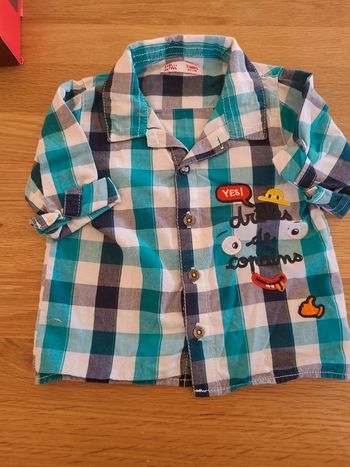 Chemise manches longues 3 mois