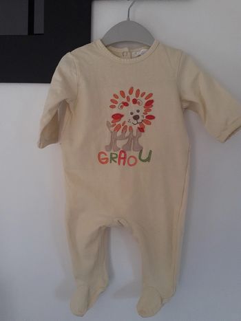 Grenouillère pyjama léger 6 mois - Kitchoun